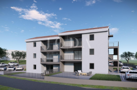 Čižići, Otok Krk, stan u novogradnji 2S+DB, prizemlje, Dobrinj