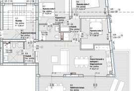 Penthouse stan Vodice, novogradnja, 3S+DB, pogld na more, velika terasa, Vodice
