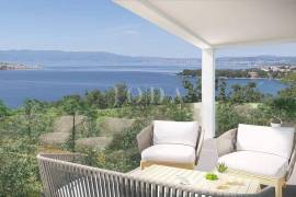 Apartman u Omišlju, pogled na Kvarnerski zaljev, Omisalj