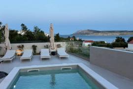 Luksuzna kuća Caska, pogled na more, bazen, sauna, otok Pag, 308 , Novalja