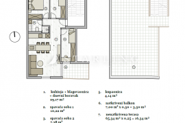 STAN Z4S3 + KROVNA TERASA + VPM, NOVOGRADNJA, PRODAJA, PODSTRANA, 82 m², 4-soban, Podstrana