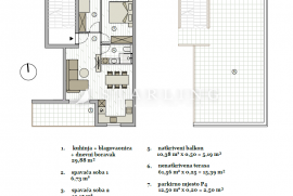 STAN Z3S4 + KROVNA TERASA + VPM, NOVOGRADNJA, PRODAJA, PODSTRANA, 76 m², 3-soban, Podstrana
