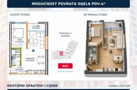 Dvosoban stan Ilidža Towers, 43m2, Ilidža