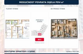 Trosoban stan u novogradnji Ilidža Towers, 84m2, Ilidža