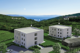 Luksuzni četverosobni stan u urbanim vilama sa prekrasnim pogledom na more, Istra  -Labin, 113 , Labin